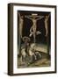 The Centurion Longinus Among the Crosses of Christ and the Two Thieves, 1539-Lucas Cranach the Elder-Framed Giclee Print