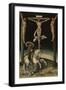 The Centurion Longinus Among the Crosses of Christ and the Two Thieves, 1539-Lucas Cranach the Elder-Framed Giclee Print