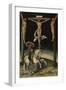 The Centurion Longinus Among the Crosses of Christ and the Two Thieves, 1539-Lucas Cranach the Elder-Framed Giclee Print