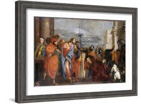 The Centurion of Capernaum, C.1570-Paolo Veronese-Framed Giclee Print