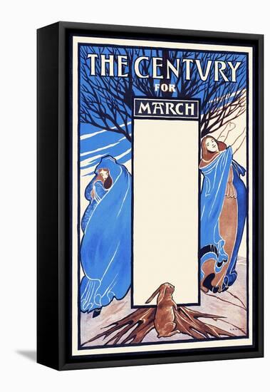 The Century for March-Elisha Brown Bird-Framed Stretched Canvas