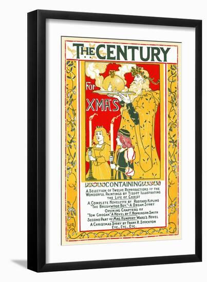 The Century For Xmas-Louis Rhead-Framed Art Print