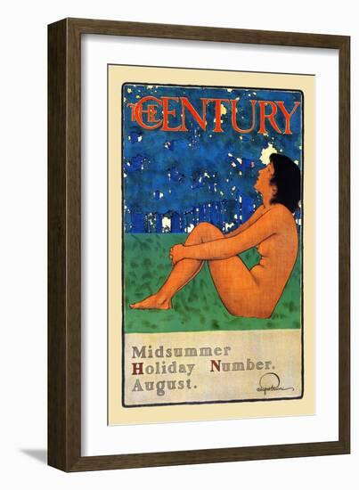 The Century Midsummer Holiday Number, August-Maxfield Parrish-Framed Art Print