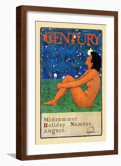 The Century Midsummer Holiday Number, August-Maxfield Parrish-Framed Art Print