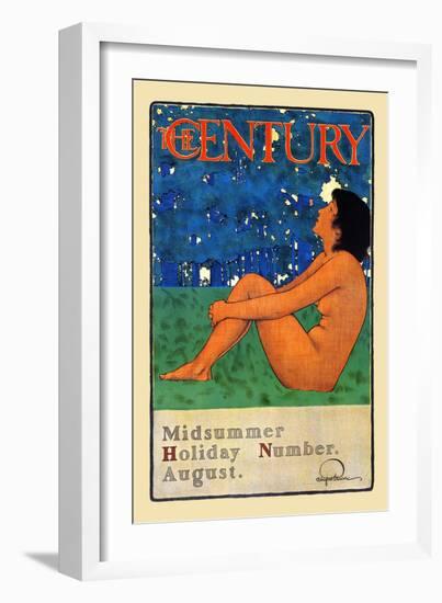 The Century Midsummer Holiday Number, August-Maxfield Parrish-Framed Art Print