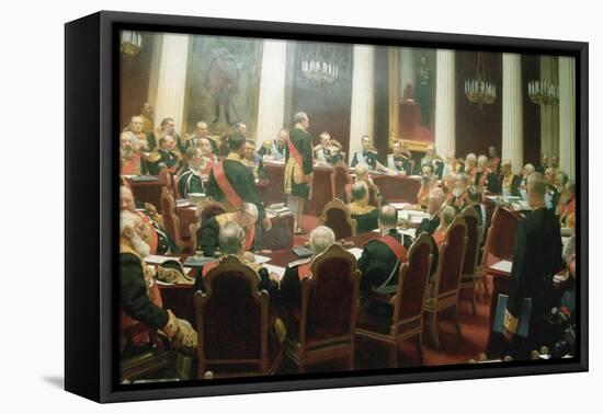 The Ceremonial Session of the State Council of Imperial Russia on May 7, 1901, 1903-Ivan Semyonovich Kulikov-Framed Stretched Canvas