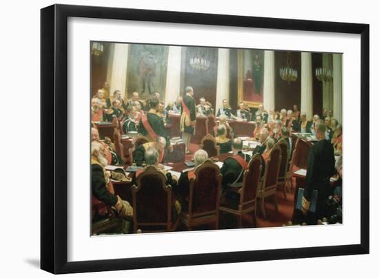 The Ceremonial Session of the State Council of Imperial Russia on May 7, 1901, 1903-Ivan Semyonovich Kulikov-Framed Giclee Print