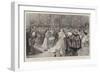 The Ceremony in the Court Chapel of the Castle of Ehrenburg, the German Emperor Kissing the Bride-William Small-Framed Giclee Print