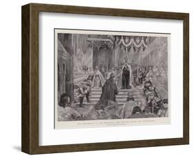 The Ceremony in the Kremlin, the Prayer after the Coronation-null-Framed Giclee Print