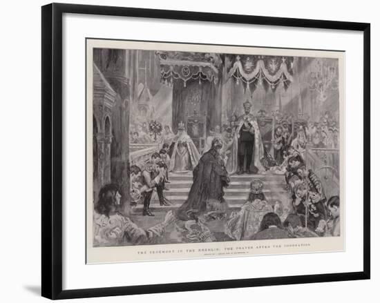 The Ceremony in the Kremlin, the Prayer after the Coronation-null-Framed Giclee Print