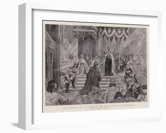 The Ceremony in the Kremlin, the Prayer after the Coronation-null-Framed Giclee Print