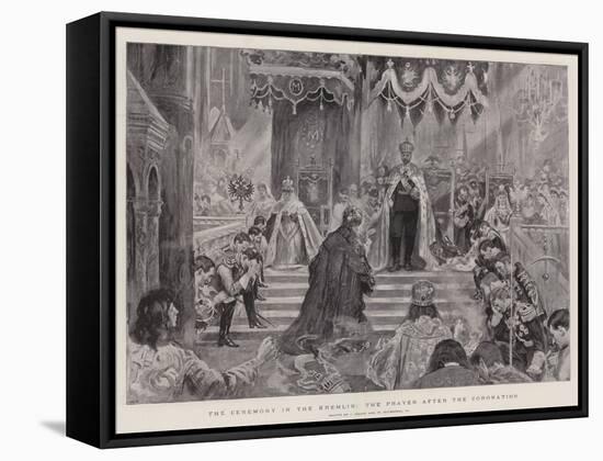 The Ceremony in the Kremlin, the Prayer after the Coronation-null-Framed Stretched Canvas