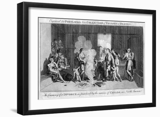 The Ceremony of a Divorce, as Practised by the Natives of Canada, in North America, C1760-null-Framed Giclee Print