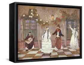 The Chacarera-Pedro Figari-Framed Stretched Canvas