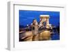 The Chain Bridge is One of the Landmarks of Budapest in Hungary-ginasanders-Framed Photographic Print