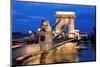 The Chain Bridge is One of the Landmarks of Budapest in Hungary-ginasanders-Mounted Photographic Print