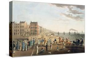 The Chain Pier at Brighton with Characters-G.m. Brighty-Stretched Canvas