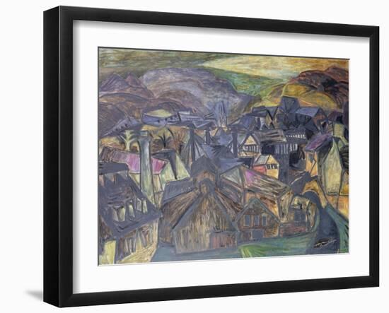 The Chain Works, Pontypridd, 1955-Glyn Morgan-Framed Giclee Print