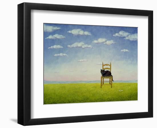 The Chair Cat-Ditz-Framed Giclee Print