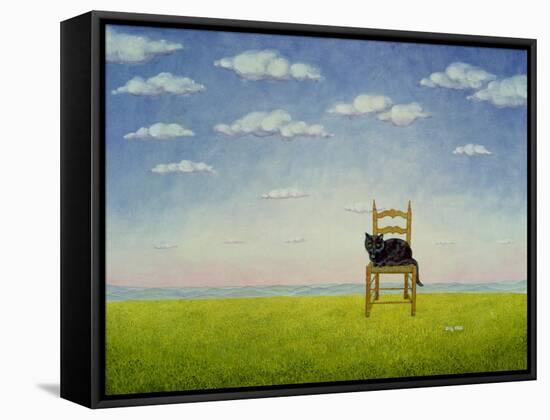 The Chair Cat-Ditz-Framed Stretched Canvas