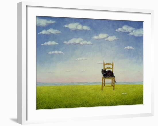 The Chair Cat-Ditz-Framed Giclee Print