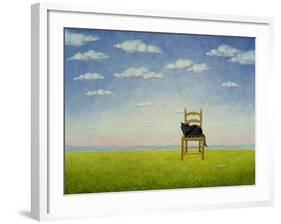 The Chair Cat-Ditz-Framed Giclee Print