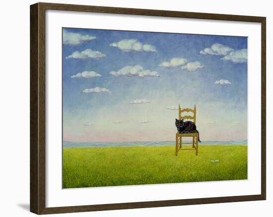 The Chair Cat-Ditz-Framed Giclee Print