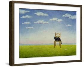 The Chair Cat-Ditz-Framed Giclee Print