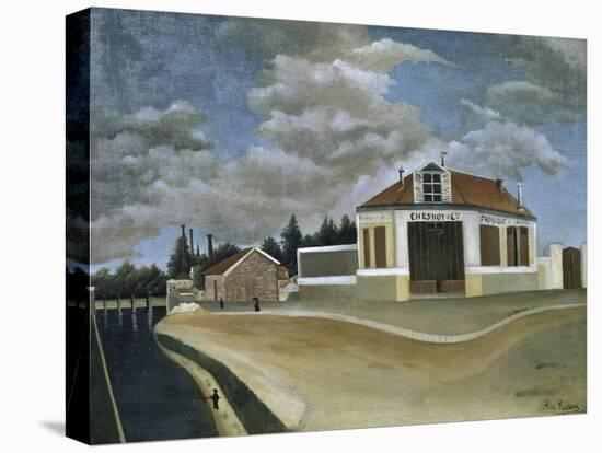 The Chair Factory-Henri Rousseau-Stretched Canvas