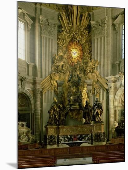 The Chair of St. Peter, 1665-Giovanni Lorenzo Bernini-Mounted Giclee Print