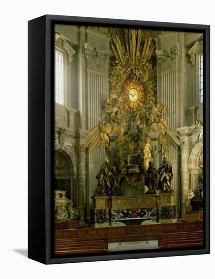The Chair of St. Peter, 1665-Giovanni Lorenzo Bernini-Framed Stretched Canvas