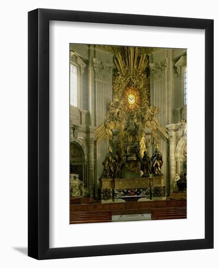 The Chair of St. Peter, 1665-Giovanni Lorenzo Bernini-Framed Giclee Print