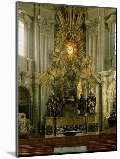The Chair of St. Peter, 1665-Giovanni Lorenzo Bernini-Mounted Giclee Print