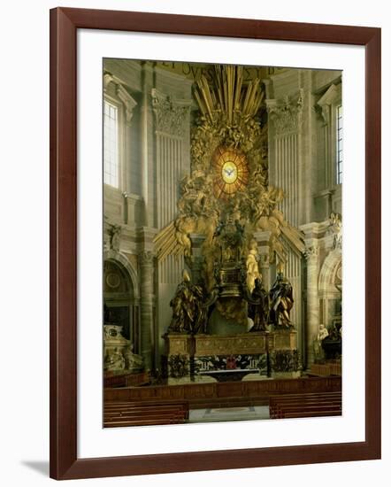 The Chair of St. Peter, 1665-Giovanni Lorenzo Bernini-Framed Giclee Print