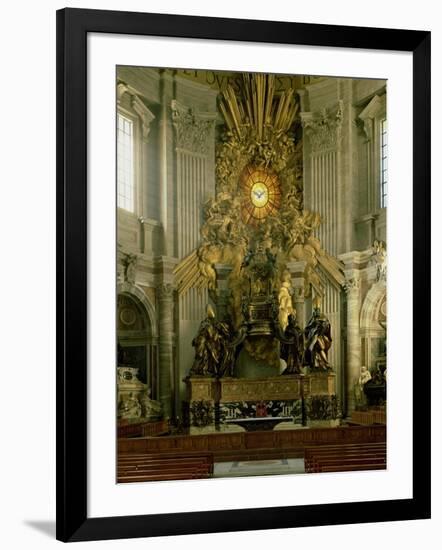 The Chair of St. Peter, 1665-Giovanni Lorenzo Bernini-Framed Giclee Print