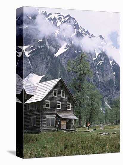 The Chalet in the Enchanted Valley, Olympic National Park, Washington, USA-Charles Sleicher-Stretched Canvas