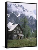 The Chalet in the Enchanted Valley, Olympic National Park, Washington, USA-Charles Sleicher-Framed Stretched Canvas