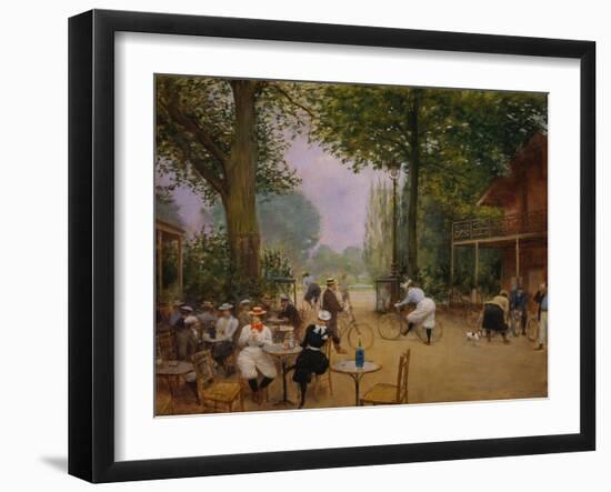 The Chalet of the Bicycle at Bois De Boulogne-Jean Béraud-Framed Giclee Print