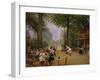 The Chalet of the Bicycle at Bois De Boulogne-Jean Béraud-Framed Giclee Print