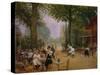 The Chalet of the Bicycle at Bois De Boulogne-Jean Béraud-Stretched Canvas