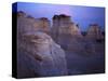 The Chalk Pyramids, Monument Rocks National Natural Area, Kansas, USA-Charles Gurche-Stretched Canvas