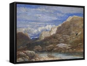 The Challenge, 1853-David Cox-Framed Stretched Canvas