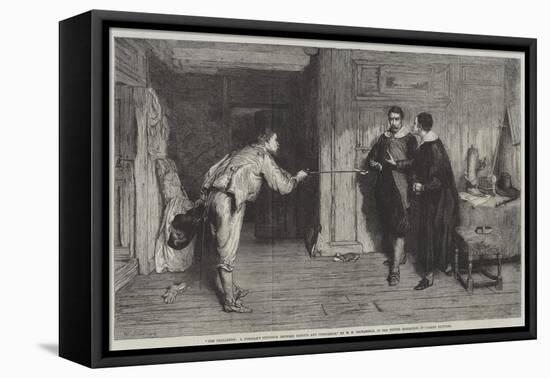 The Challenge, a Puritan's Struggle Between Honour and Conscience-William Quiller Orchardson-Framed Stretched Canvas