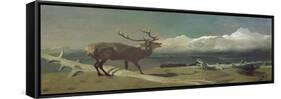 The Challenge-Edwin Landseer-Framed Stretched Canvas