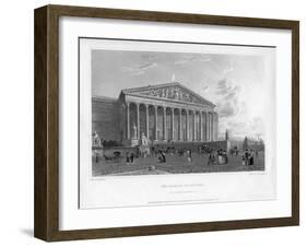 The Chamber of Deputies, Principal Entrance, Paris, France, 1822-J Redaway-Framed Giclee Print