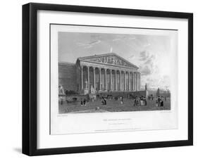 The Chamber of Deputies, Principal Entrance, Paris, France, 1822-J Redaway-Framed Giclee Print