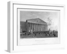 The Chamber of Deputies, Principal Entrance, Paris, France, 1822-J Redaway-Framed Giclee Print
