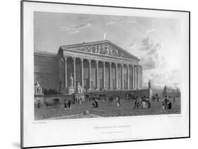The Chamber of Deputies, Principal Entrance, Paris, France, 1822-J Redaway-Mounted Giclee Print