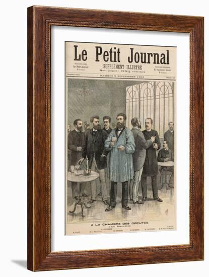 The Chamber of Deputies: The Refreshment Room, from Le Petit Journal, 5th November 1892-Henri Meyer-Framed Giclee Print