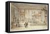 The Chamber of King Louis XIV in Versailles, 1654-Jean le Pautre-Framed Stretched Canvas
